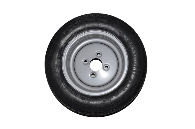 Cantonal Roue complète 10 pouces -18x8.00-10 / 195/50 B10 Pneus + Jantes - Opel Pas : 4x100 - 750 kg - 10PR - 60 mm diamètre moyeu