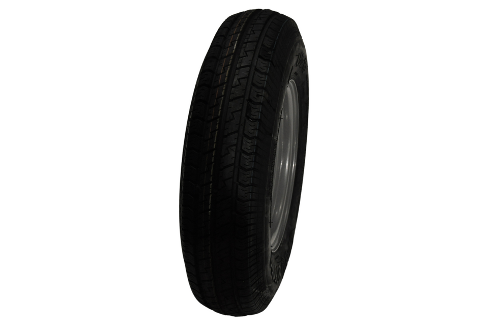 Cantonal Roue complète 10 pouces - pneu 4.50-10 + jante - pas Français : 4x115 - 400 kg - 6PR - diamètre du moyeu 85 mm