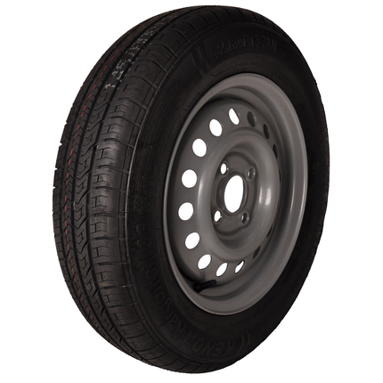Cantonal Roue complète 145R13 pneu + jante (cercle de trous 4x100, trou de moyeu 57) 425 kg diamètre du moyeu: 57 mm