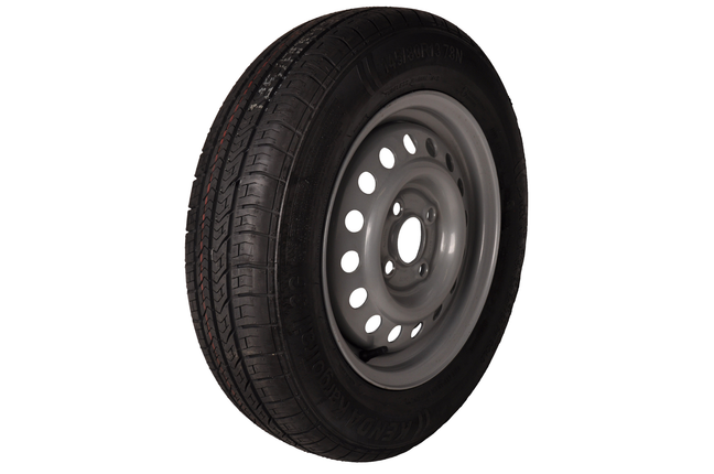 Cantonal Roue complète 145R13 pneu + jante (cercle de trous 4x100, trou de moyeu 57) 425 kg diamètre du moyeu: 57 mm