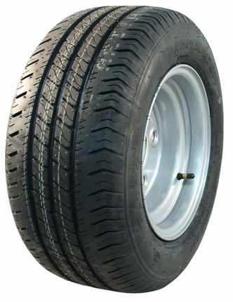 Cantonal Roue complète - 195/55R10C - pneu + jante - pas : 5x140 - 10PR - capacité de charge 750 kg - diamètre du moyeu 94 mm