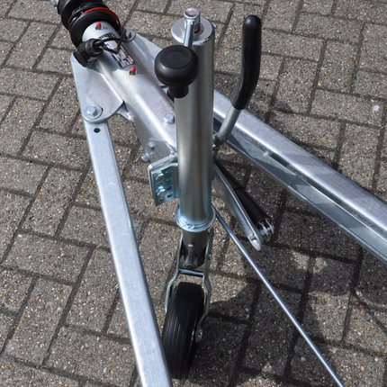 Cantonal Roue jockey 60 mm rond automatique pliante