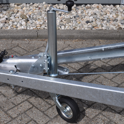 Cantonal Roue jockey 60 mm rond automatique pliante