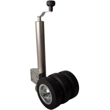 Cantonal Roue jockey pliable de 60 mm - Capacité de charge statique de 250 kg - 3 roues massive