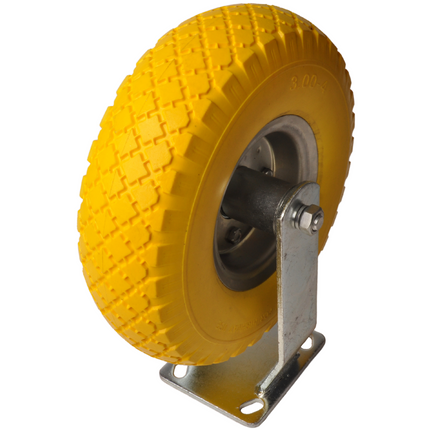 Cantonal Roulette fixe PU 3.00-4 - 80 kg - hauteur totale : 300 mm