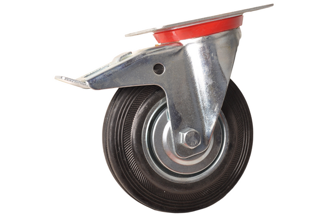 Cantonal Roulette pivotante avec frein - 100 kg - hauteur totale : 150 mm