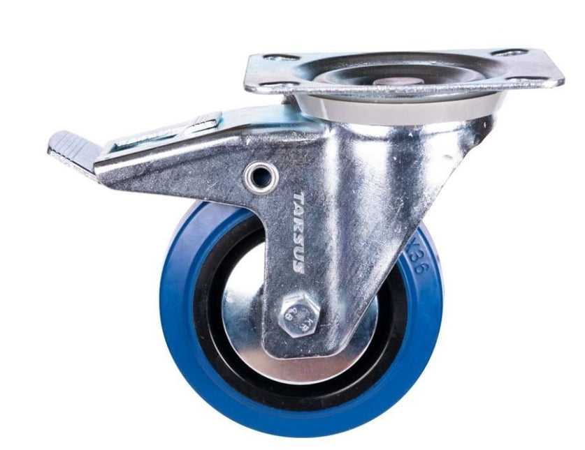 Cantonal Roulette pivotante avec frein - 125 kg - hauteur totale : 125 mm