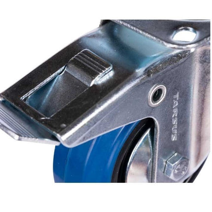 Cantonal Roulette pivotante avec frein - 125 kg - hauteur totale : 125 mm