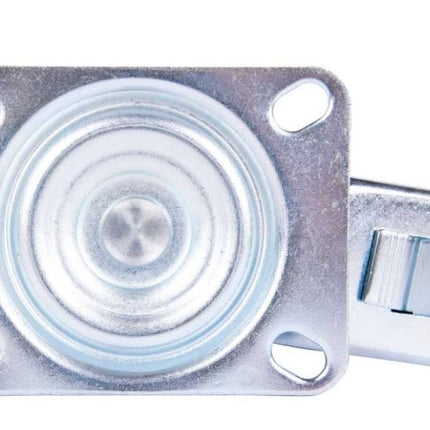 Cantonal Roulette pivotante avec frein - 125 kg - hauteur totale : 125 mm