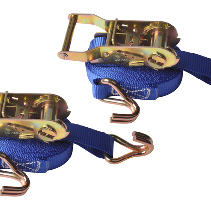 Cantonal Sangle d'arrimage bleu 500x2,5 cm (1500 kg) -  lot de 2 pièces