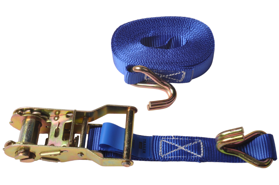 Cantonal Sangle d'arrimage bleu 500x2,5 cm (1500 kg) -  lot de 2 pièces