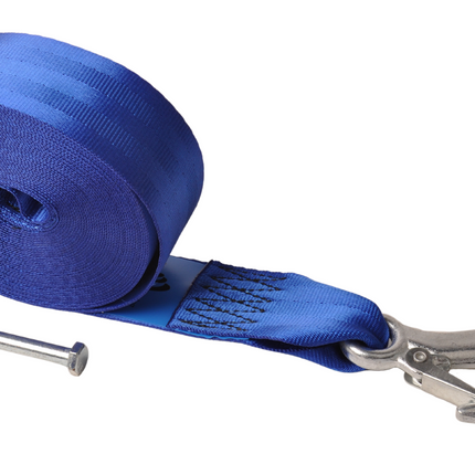 Cantonal Sangle de treuil avec crochet de sécurité (5 cm x 9 m), y compris les boulons