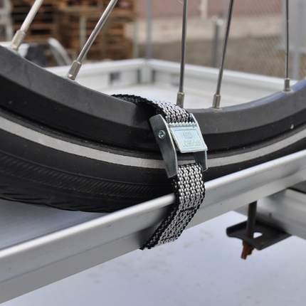 Cantonal Sangles d'arrimage grises 80x1,6 cm (150 kg) - Set de 4 pièce