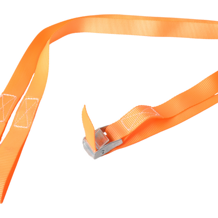 Cantonal Sangles d'arrimage orange 195x2,5 cm (250 kg) 2 parties - Set de 4 pièces