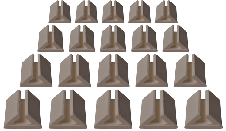 Cantonal Serre-câble autocollant pour câble à 2 conducteurs - 20 pièce