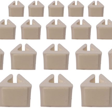 Cantonal Serre-câble autocollant pour câble à 2 conducteurs - 20 pièce