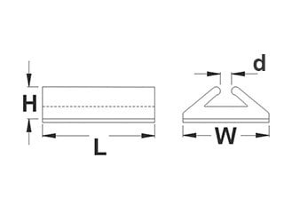Cantonal Serre-câble autocollant pour câble à 2 conducteurs - 20 pièce
