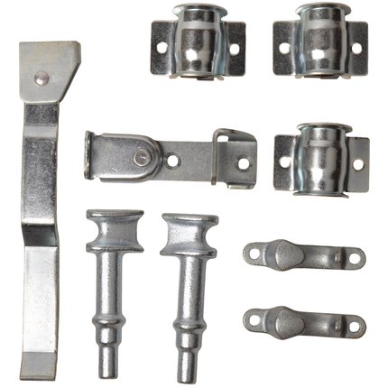 Cantonal Serrure à barre galvanisée - gauche - pour barre de Ø22 mm