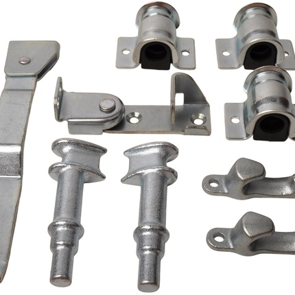 Cantonal Serrure à barre galvanisée - gauche - pour barre de Ø22 mm