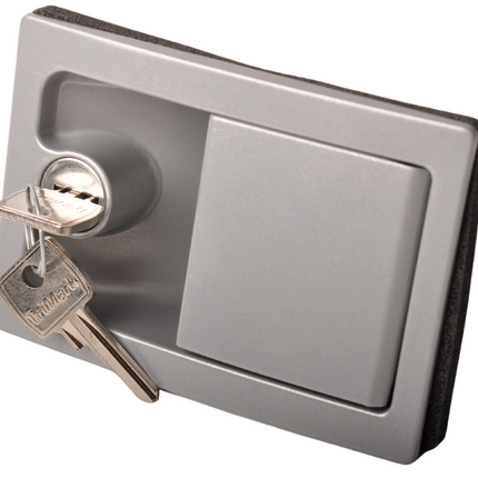 Cantonal Serrure de caravane extérieure aluminium verrouillable