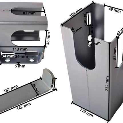 Cantonal Serrure de coffre - universelle
