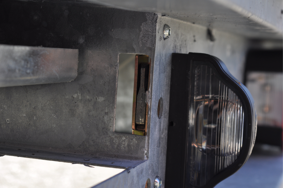 Cantonal Serrure en applique 125x25 mm