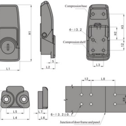 Cantonal Serrure individuelle pour Noviobox - livrée avec 2 clés