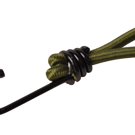 Cantonal Set de 10 élastiques de serrage avec crochet (vert foncé) 230 mm