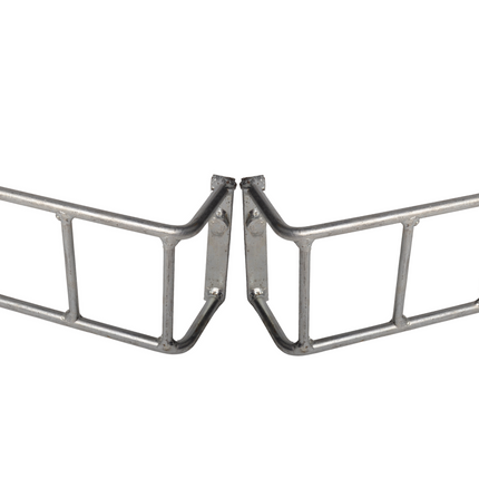 Cantonal Set de 2 grilles de protection de feu arrière en acier - 225x110x65 mm