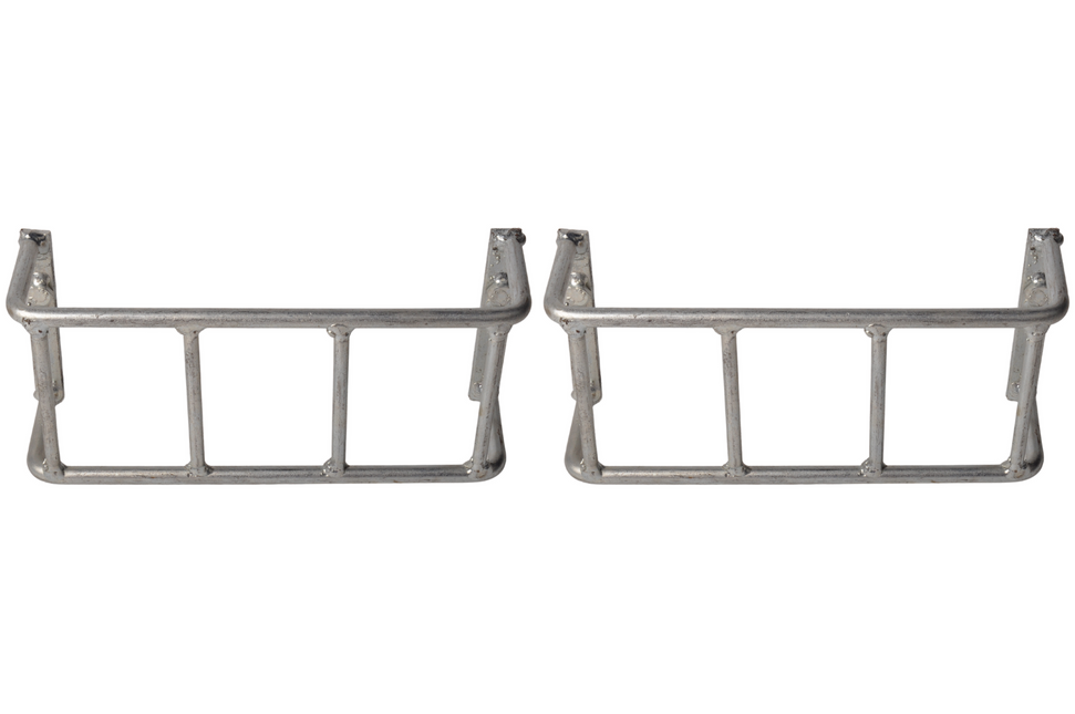 Cantonal Set de 2 grilles de protection de feu arrière en acier - 225x110x65 mm