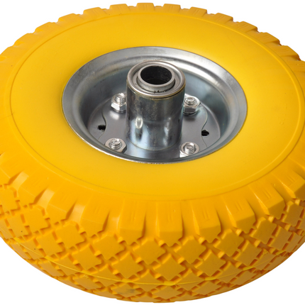 Cantonal Set de deux roues de chariot haut de gamme 3.00-4 anti-crevaison – diamètre du moyeu 20 mm – longueur du moyeu 55 mm