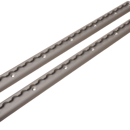 Cantonal Set de rails d'arrimage en aluminium - 60 cm de longueur - 45 mm de largeur - 500 kg de charge de rupture - 2 pièces