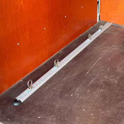 Cantonal Set de rails d'arrimage en aluminium - 60 cm de longueur - 45 mm de largeur - 500 kg de charge de rupture - 2 pièces