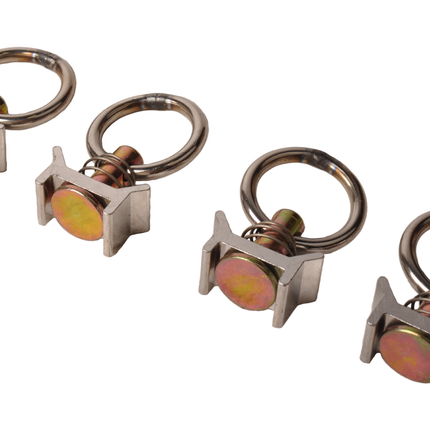 Cantonal Set de rails d'arrimage en aluminium - 60 cm de longueur - 45 mm de largeur - 500 kg de charge de rupture - 2 pièces