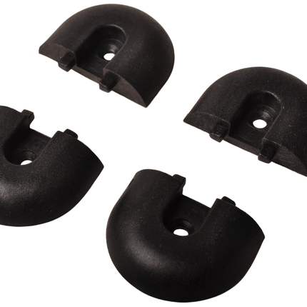 Cantonal Set de rails d'arrimage en aluminium - 60 cm de longueur - 45 mm de largeur - 500 kg de charge de rupture - 2 pièces