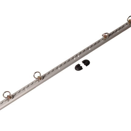 Cantonal Set de rails d'arrimage en aluminium - 60 cm de longueur - 45 mm de largeur - 500 kg de charge de rupture - 2 pièces