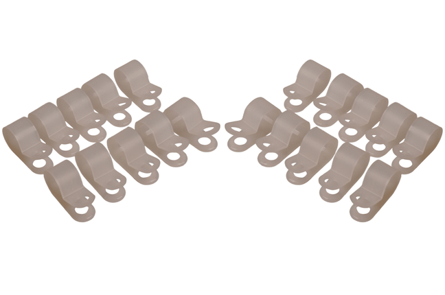 Cantonal support de câble (diamètre intérieur de 9,5 mm) pour fixer le câble d'éclairage - 20 pièces