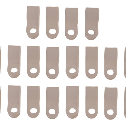 Cantonal support de câble (diamètre intérieur de 9,5 mm) pour fixer le câble d'éclairage - 20 pièces