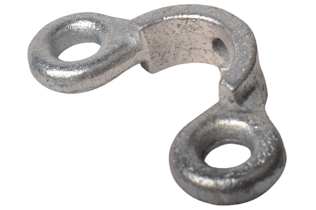 Cantonal Support de cloison avec 2 œillets 130 mm