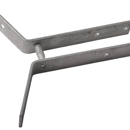 Cantonal Support de mâchoire en acier galvanisé pour quille - s'adapte à un tube de 60 mm