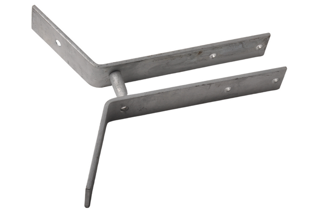 Cantonal Support de mâchoire en acier galvanisé pour quille - s'adapte à un tube de 60 mm