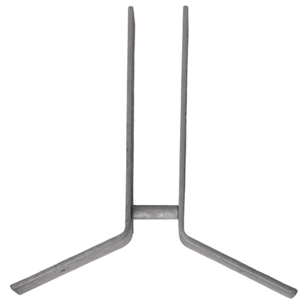 Cantonal Support de mâchoire en acier galvanisé pour quille - s'adapte à un tube de 60 mm