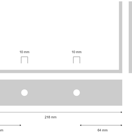 Cantonal Support pour Diabolo 218x110 mm