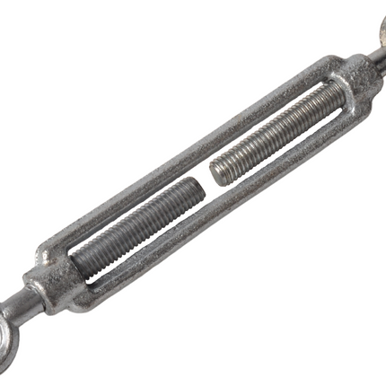 Cantonal Tendeur en acier galvanisé avec fil d'acier M8 - tourné vers l'extérieur 230 mm - tourné vers l'intérieur 150 mm