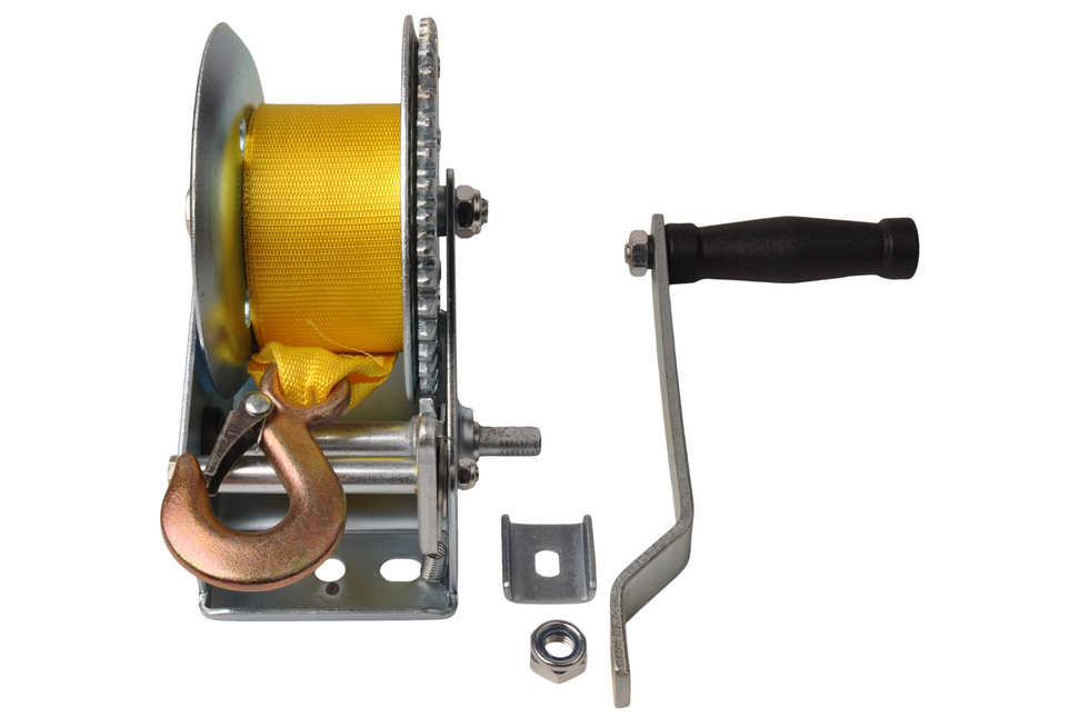 Cantonal Treuil à câble non freiné 550 kg 6 mètres de pneus + crochet