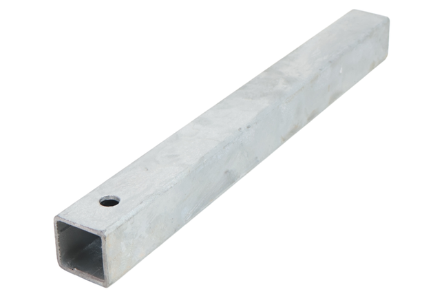 Cantonal Tube de réglage en acier galvanisé - manchon 40x40x400 mm