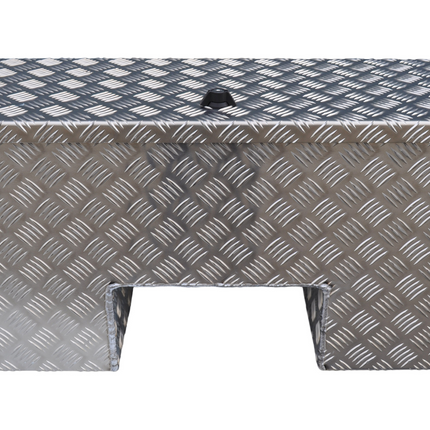 De Haan DE HAAN BOX IN - 800x350x400 mm - boîte à timon en aluminium à damier - équipé d'une serrure papillon