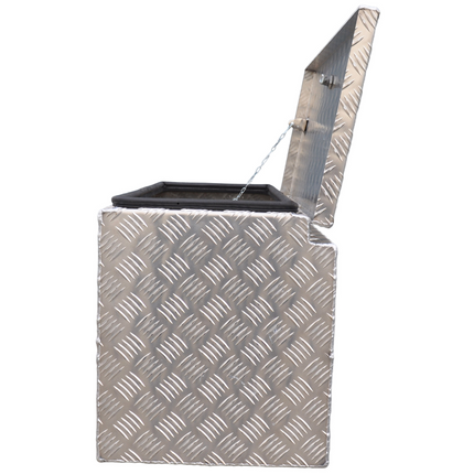 De Haan DE HAAN BOX IN - 800x350x400 mm - boîte à timon en aluminium à damier - équipé d'une serrure papillon