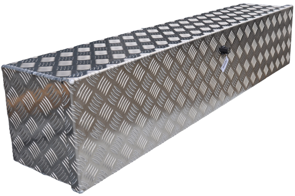 De Haan DE HAAN BOX OL - 1250x250x250 mm - boîte à timon en aluminium étanche à l'eau et à la poussière - avec serrures à papillon ou en T