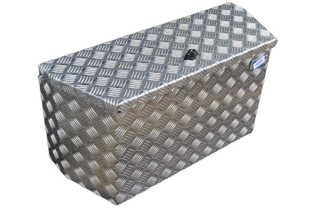 De Haan DE HAAN BOX PBV - boîte à timon en tôle d'aluminium, étanche à l'eau et à la poussière, 750x320x400 mm - équipé d'une serrure papillon